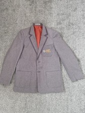 Boys Dixon Kings School Blazer Grey Size 34 In Great Condition