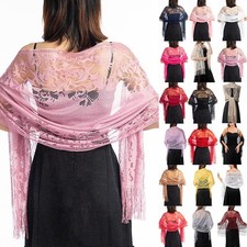 Elegant Purple Long Shawl with