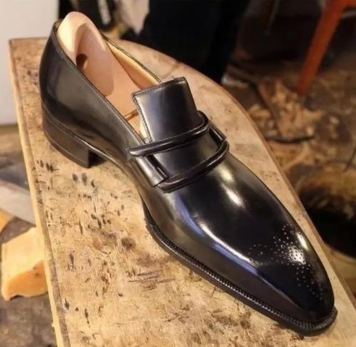 Bespoke handmade black leather - handmade,