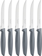 6x Grey Tramontina Steak Knife Serrated Ultimate Geniune Knife NEXT DAY DELIVERY