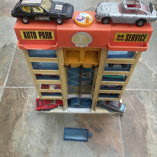 Vintage toy car garage - vintage,