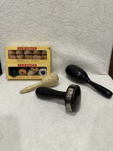 Vintage antique sock darning - vintage,