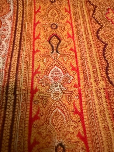 Antique kashmir paisley shawl - kashmir,