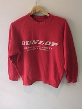 Vth 90s Dunlop Sweatshirt Motor Sport Service Race Rally Motorcross Distressed  