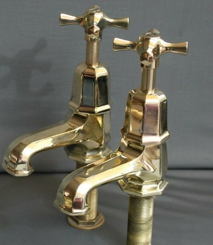 Brass art deco bath - brass,