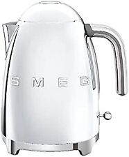 Smeg KLF03SSUK Retro Style Kettle, 1.7L, 3Kw, in Stainless Steel