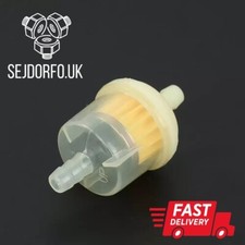 6MM Inline Fuel Filter With Magnet- Motorcycle Carburetor Lawnmower scooter 1/4"
