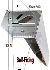 4 Silver Chrome Metal Legs