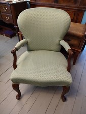 Queen Anne Style Upholstered