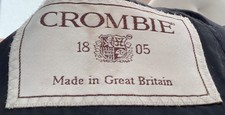 Crombie genuine black wool