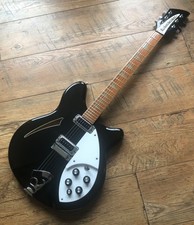 Vintage Rickenbacker 360 (1989) Jetglo (Black) Electric Guitar for sale