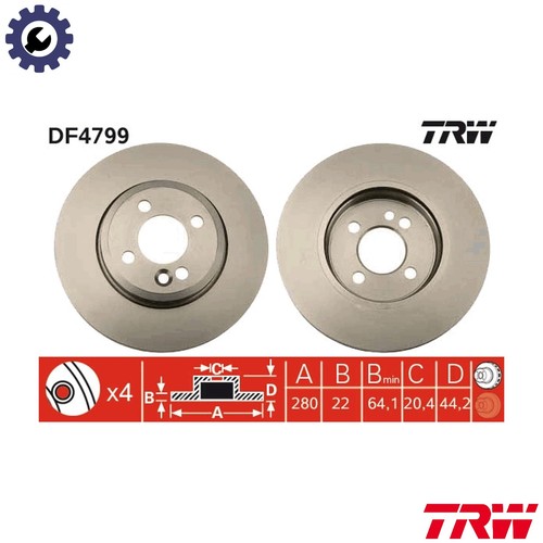 Brake disc df4799 for - df4799,