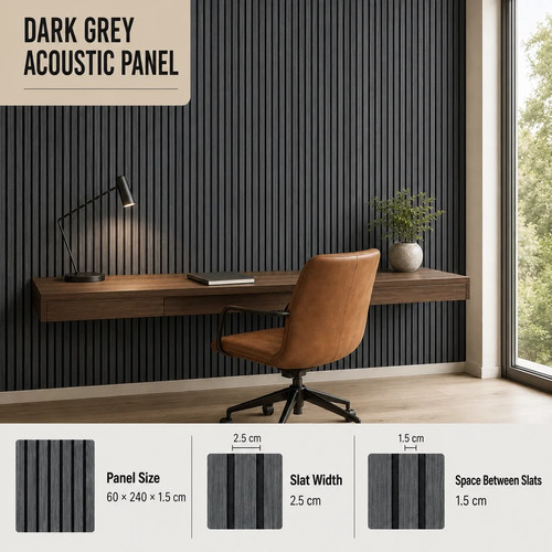 Slatted mdf acoustic wall - mdf,