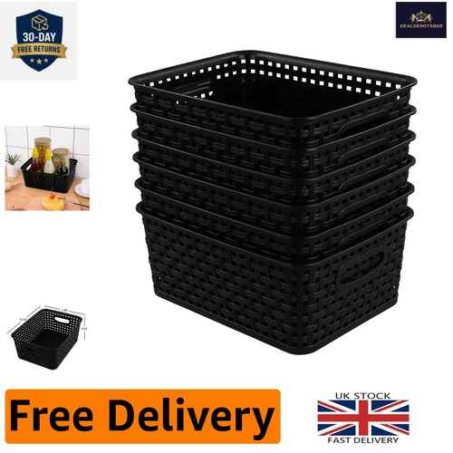 Pack stylish black woven - 6-pack,