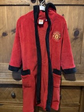 manchester united boys dressing gown