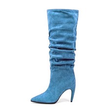 Womens Pointed High-heels Knee