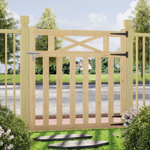 Decorative wooden garden gate - wooden,