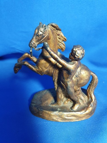 Ormolu spelter marley horse - ormolu,