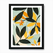 Ebony tree flat illustration - ebony,