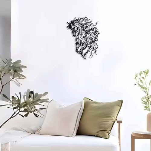 Metal horse wall - metal,