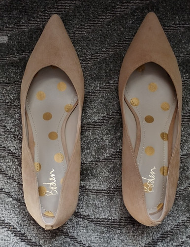 Boden beige suede - kitten, heel
