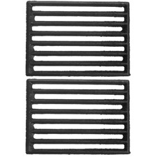  Set of 2 Open Fire Grate Grates for Fires Metal Burning Stove Channel