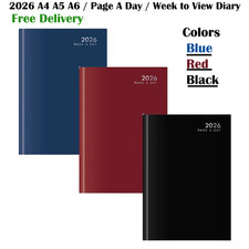 2026 A4, A5, A6 Diary Week to