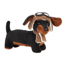 Sausage Dog Pilot Soft Toy Fun