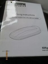 Roof box fitting instructions  3 PAGE LAMINATED