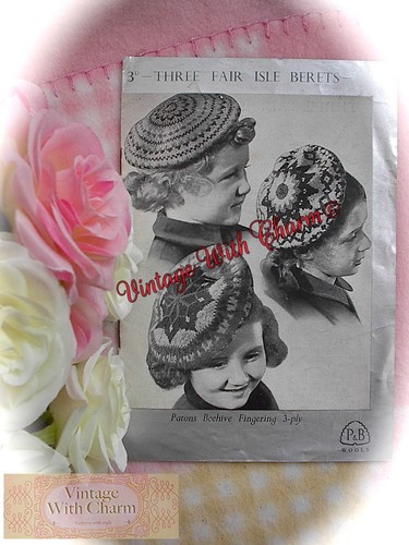 Vintage 1940s knitting pattern - 1940s,