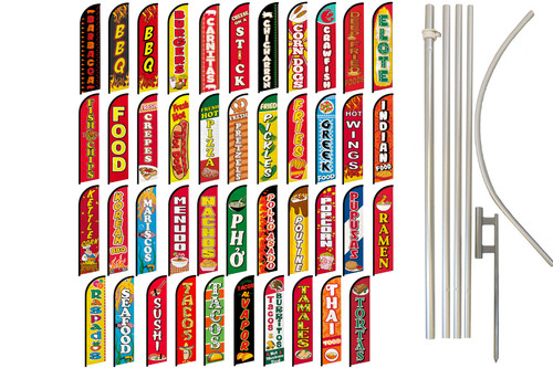 Food advertising windless flag - advertising,
