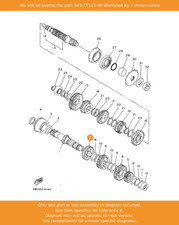 YAMAHA Gear, 4th Pinion (24t)