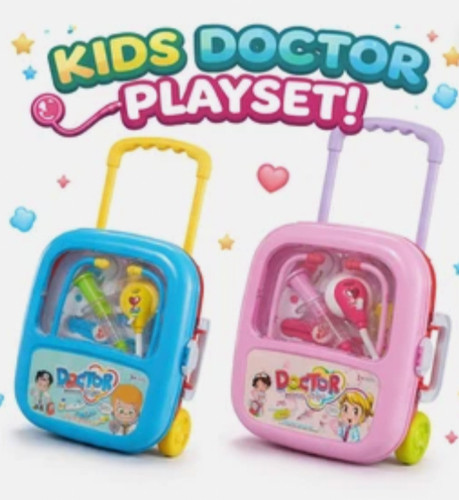 Kids doctor set medical play - doctor,