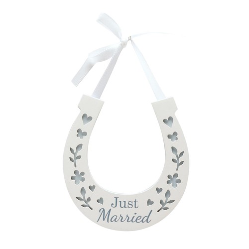 Wedding horseshoe wooden with - wooden,