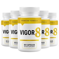 (5 Pack) Vigor 8 Advanced Male Health Pills to Improve Stamina & Endurance 60ct