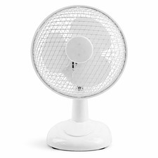 9" Desktop Fan White Electric