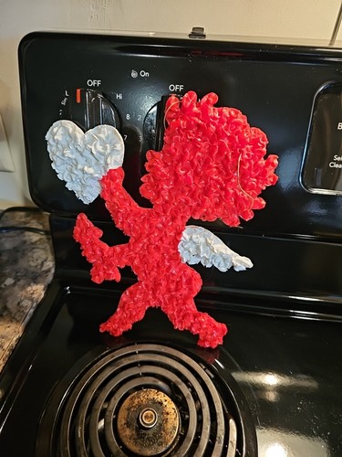 Vintage melted popcorn - popcorn, plastic