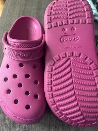 Ladies pink crocs - ladies, 6