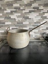14pt old vintage aluminium cooking pot metal Pot Cauldron 2.5kg Shabby Prop