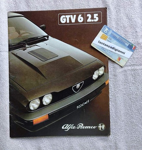 Leaflet alfa romeo gtv6 - leaflet,
