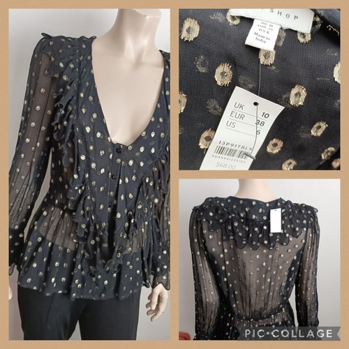 Topshop bnwot black gold - topshop,