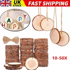 10-50Pcs Wood Slices Round