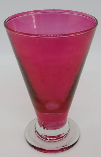 Cranberry glass vintage art - glass,
