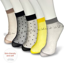 5 Pairs Womens Fishnet Socks