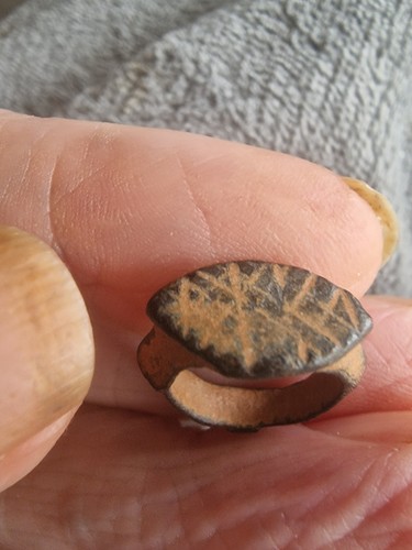 Ancient roman bronze - bronze, signet