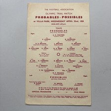 Olympic Trial Match. Probables