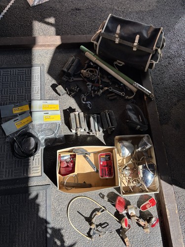 Vintage bicycle accessories - bicycle,