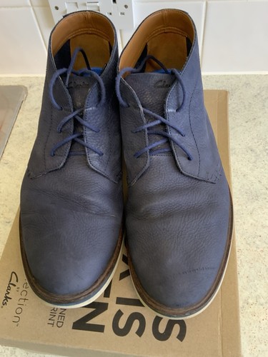 Clarks boots navy nubuck - clarks, 10,