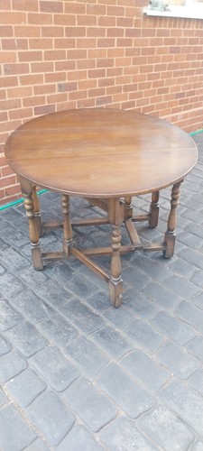 Vintage retro oak drop - ,