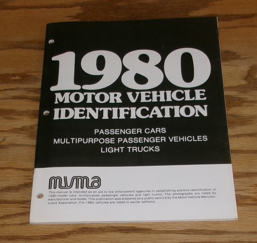 Original 1980 motor vehicle - original,
